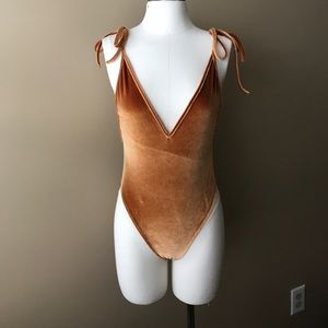 Velvet bodysuit